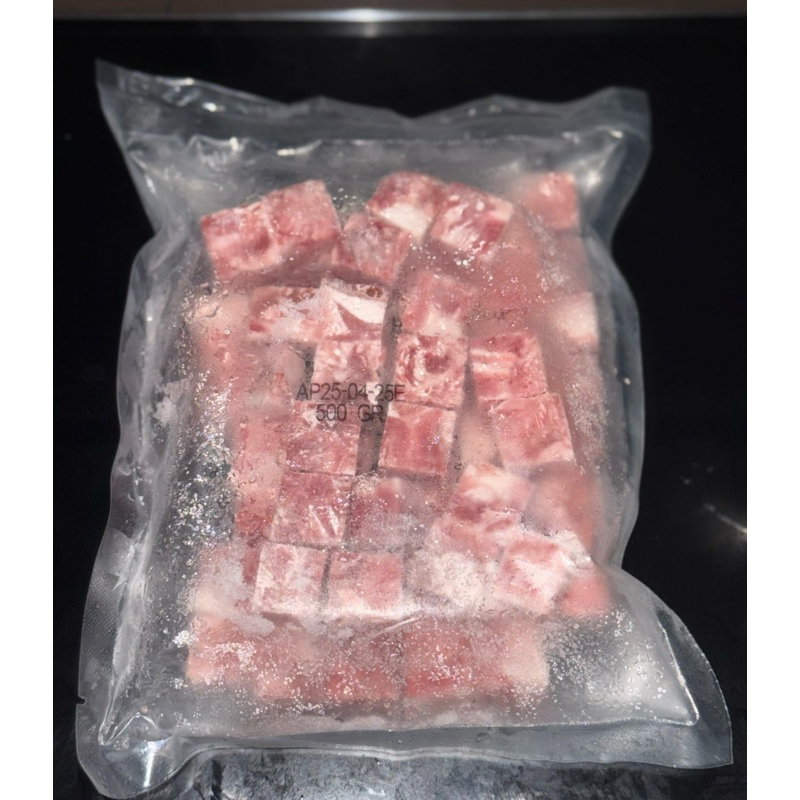 

Beef Saikoro Cubes 2 cm/Daging Sapi Premium 500 gram
