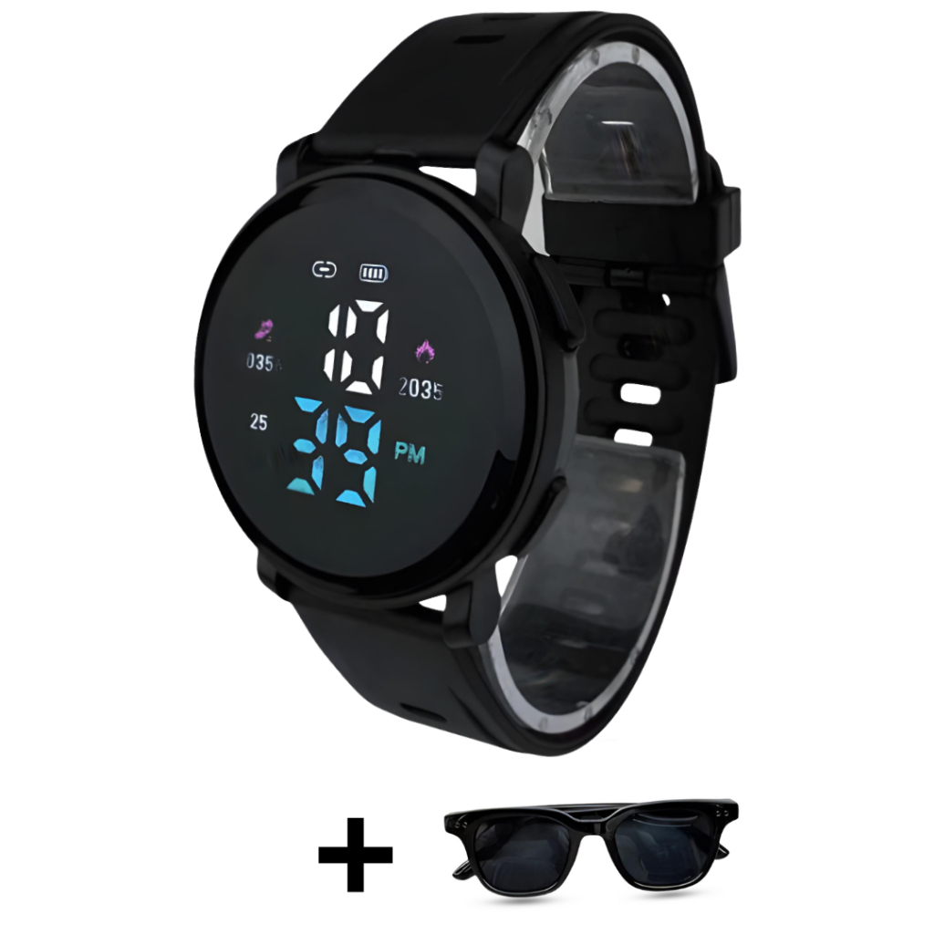 FREE KACAMATA Jam Tangan Digital Anak Anak Cowok Lucu Umur 5 - 10 Tahun Smarwatch Kecil TK SD SMP