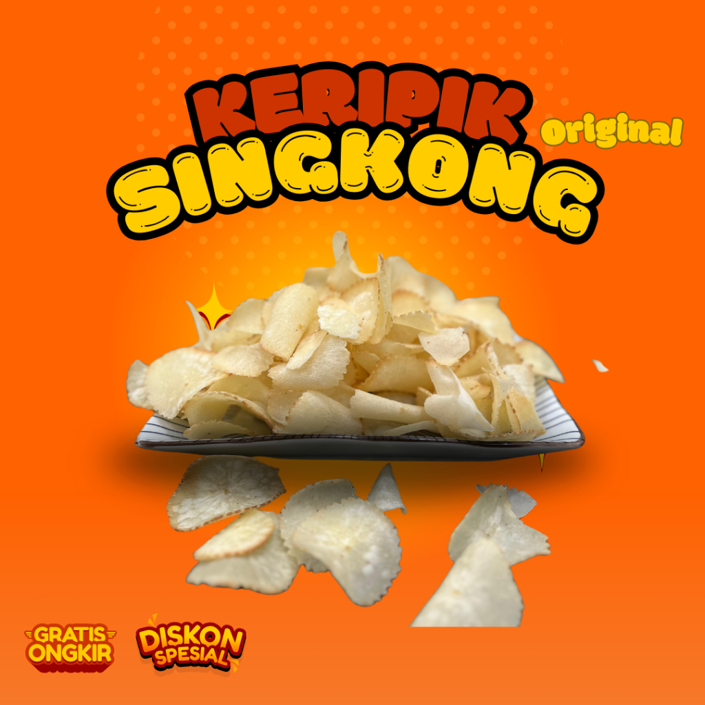 

Keripik Singkong Gurih Original – Camilan Klasik, Renyah, dan Lezat! Kripik Pisang Food Snack Asin Makanan Cemilan Jajanan Crispy