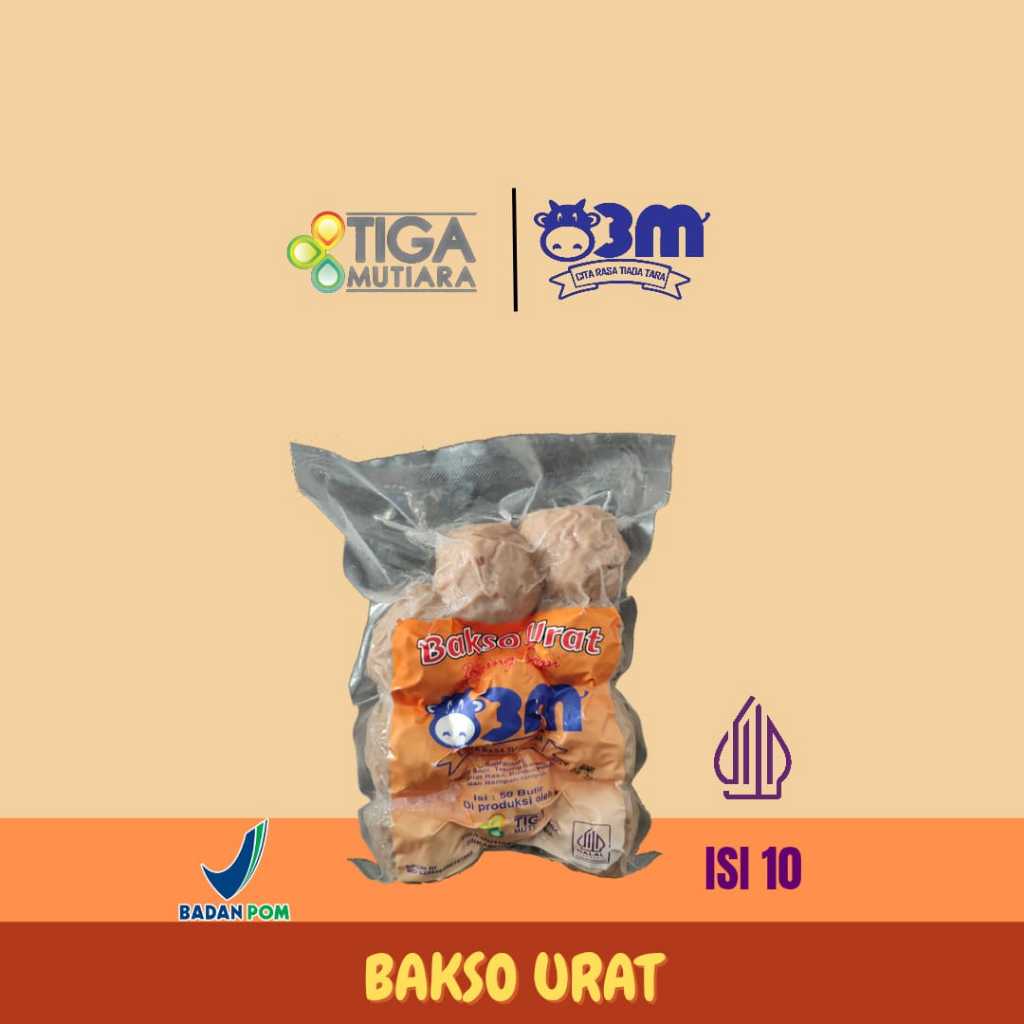 

Baso/Bakso Urat Jumbo Isi 10 Tiga Mutiara