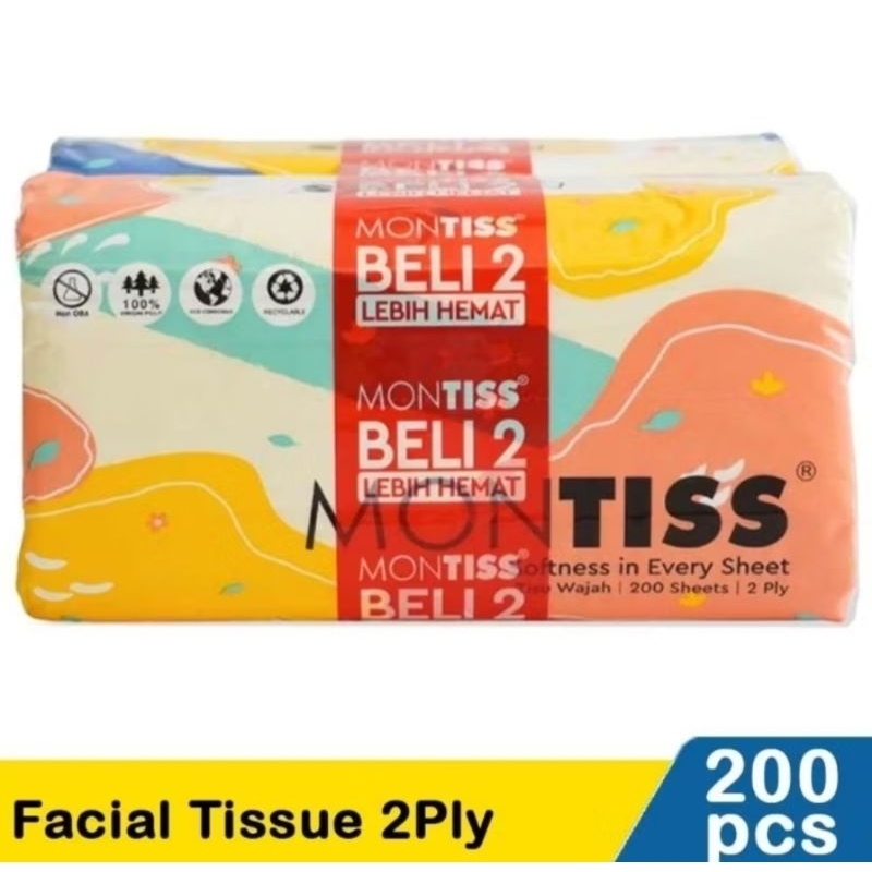 Montiss Facial Tissue 200's