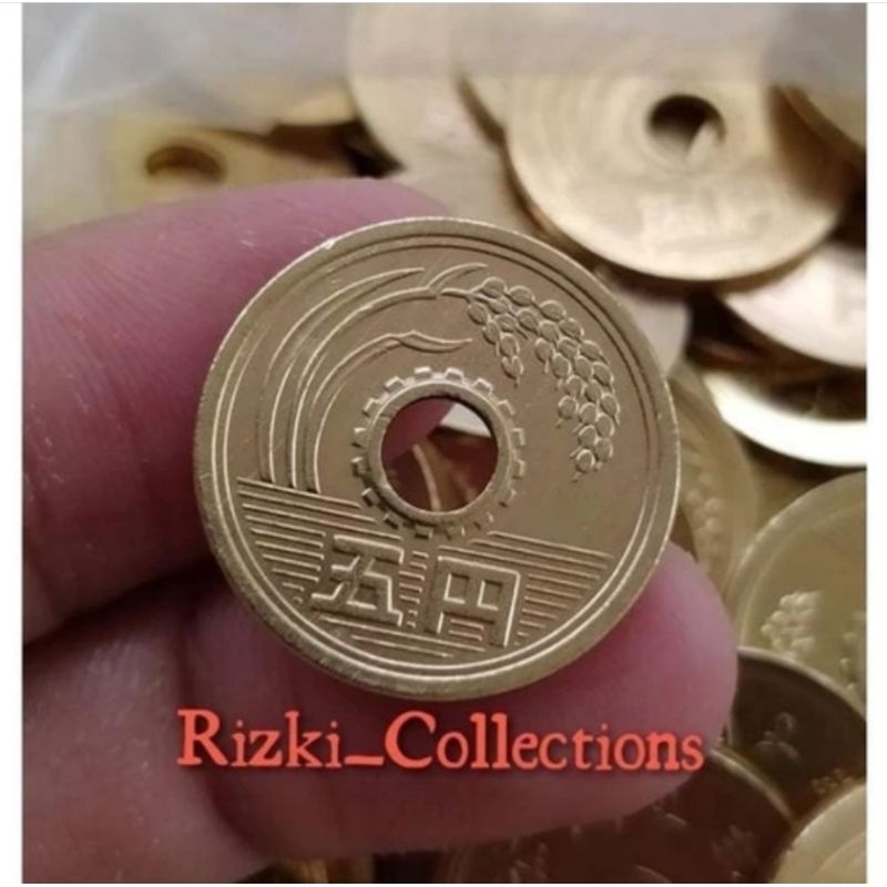 uang koin asing 5 Yen Jepang