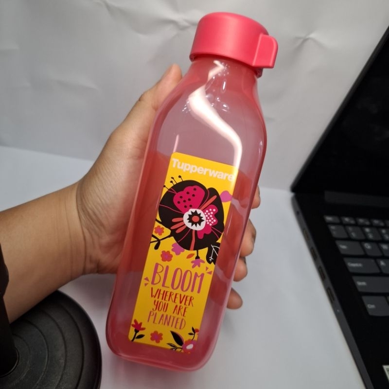 Tupperware Eco Bottle Square 500 ML - Pink