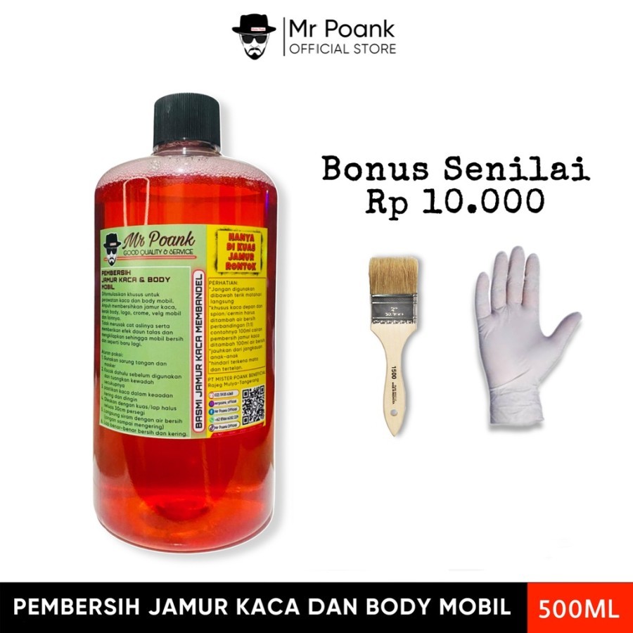 Mr Poank Cairan Pembersih Jamur Kaca Dan Body Mobil Terbaik Paling