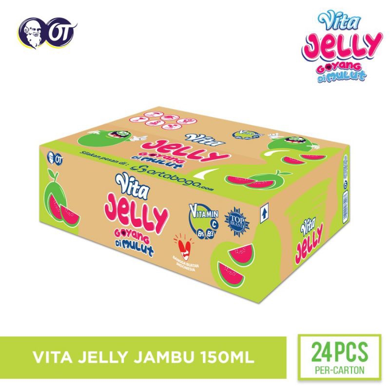 

VITA JELLY Drink Rasa Jambu150ml 1 Karton isi 24 pcs