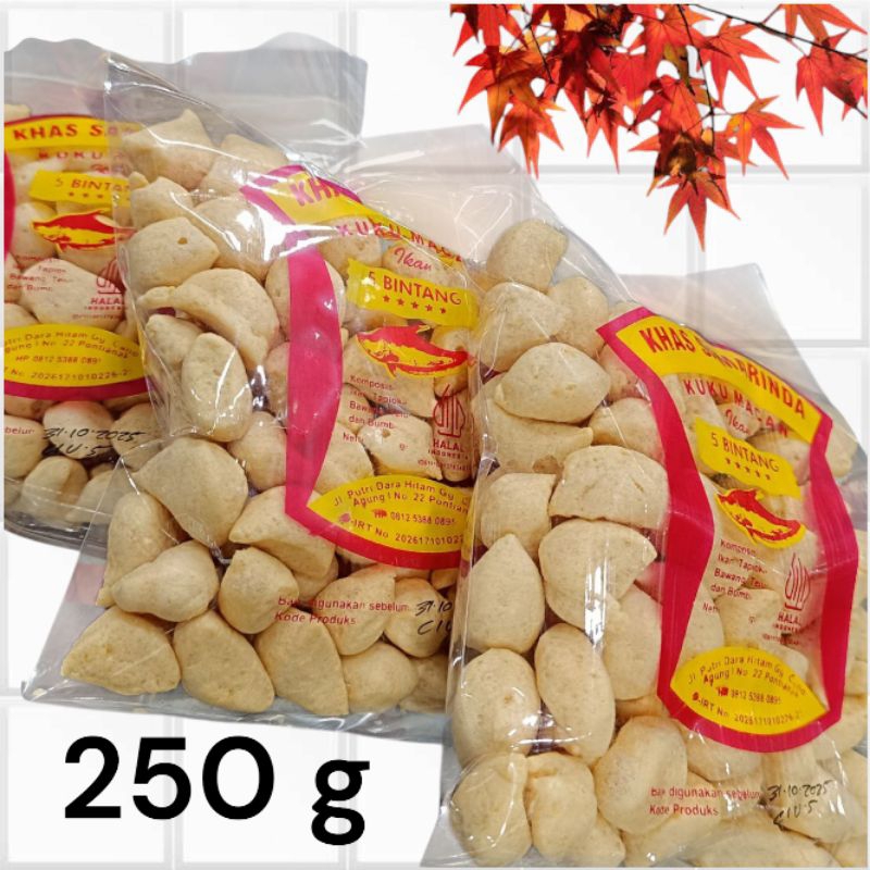 

Amplang kuku macan 5 bintang khas Samarinda 250g