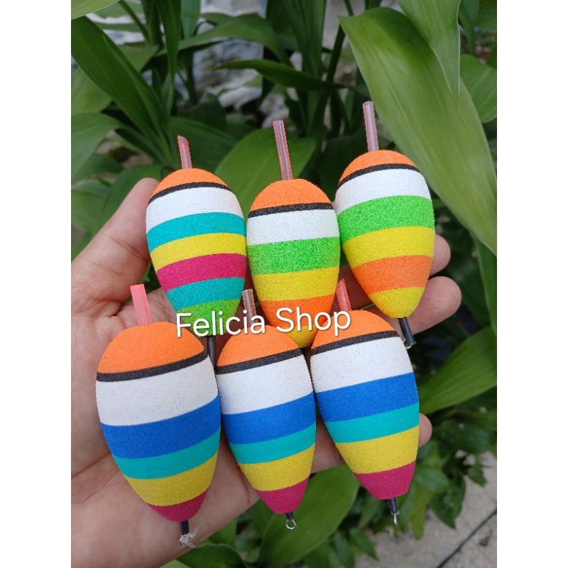 Pelampung Pancing Spon Oval Lonjong Starlet + Kawat Ampul Pancing Busa Starlet