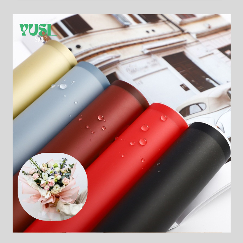 

Isi 20 LEMBAR Flower Wrapping Paper Bi Color Cellophane Kertas Buket Bunga Dua Warna KB076