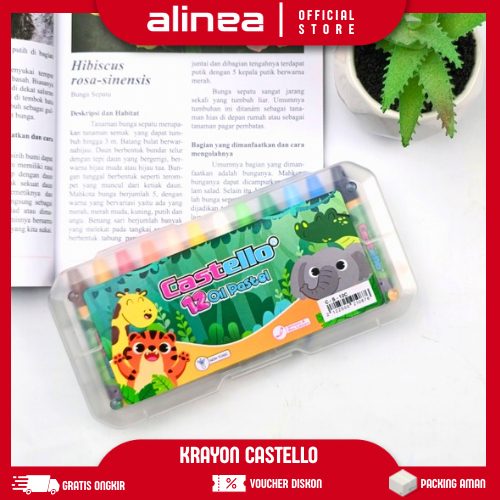 

Crayon Anak Crayon Oil Pastel 12 Warna Tidak Toxic atau Beracun Castello Oil Pastel
