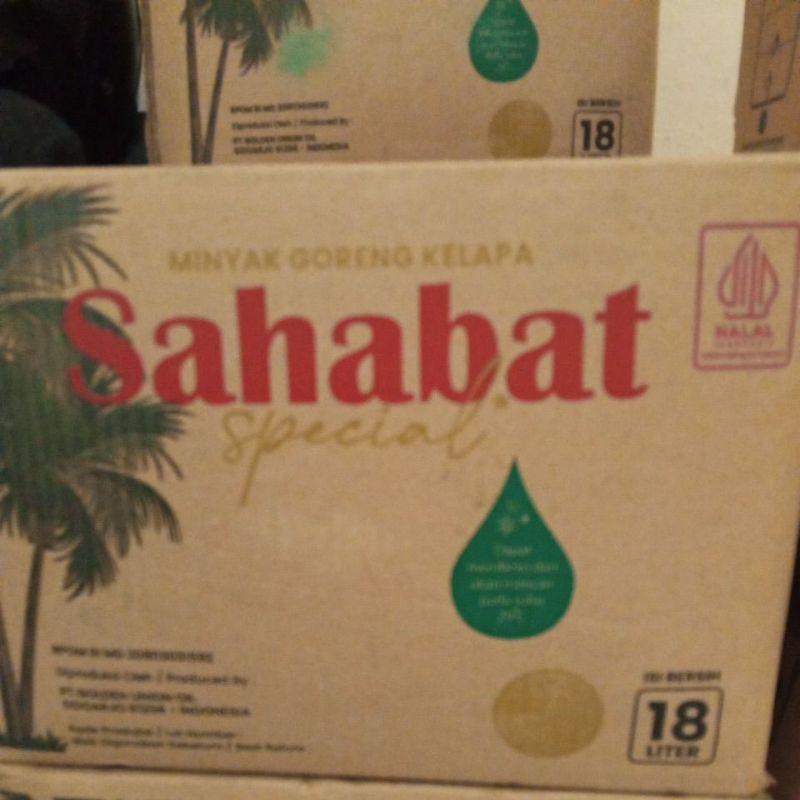 

minyak kelapa sahabat BIB 18 liter