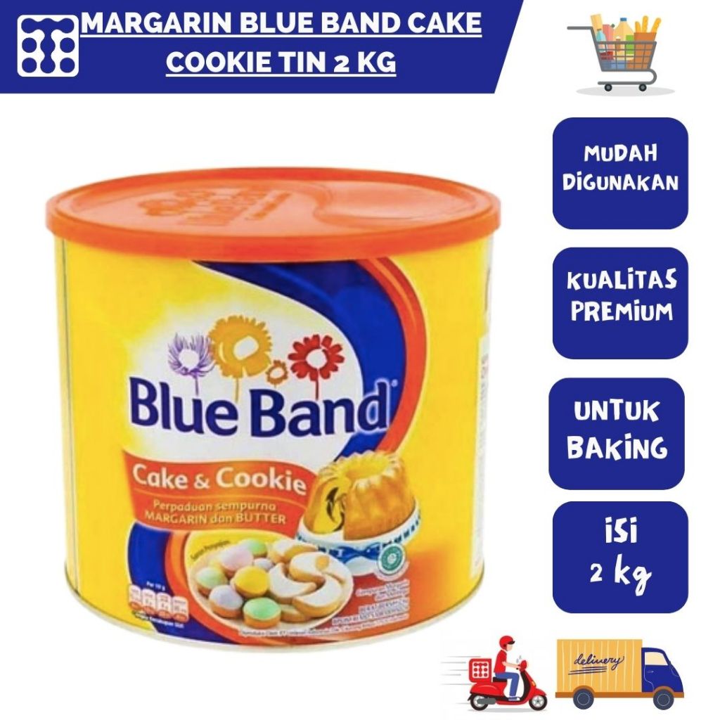 

MARGARIN BLUE BAND CAKE COOKIE TIN 2KG