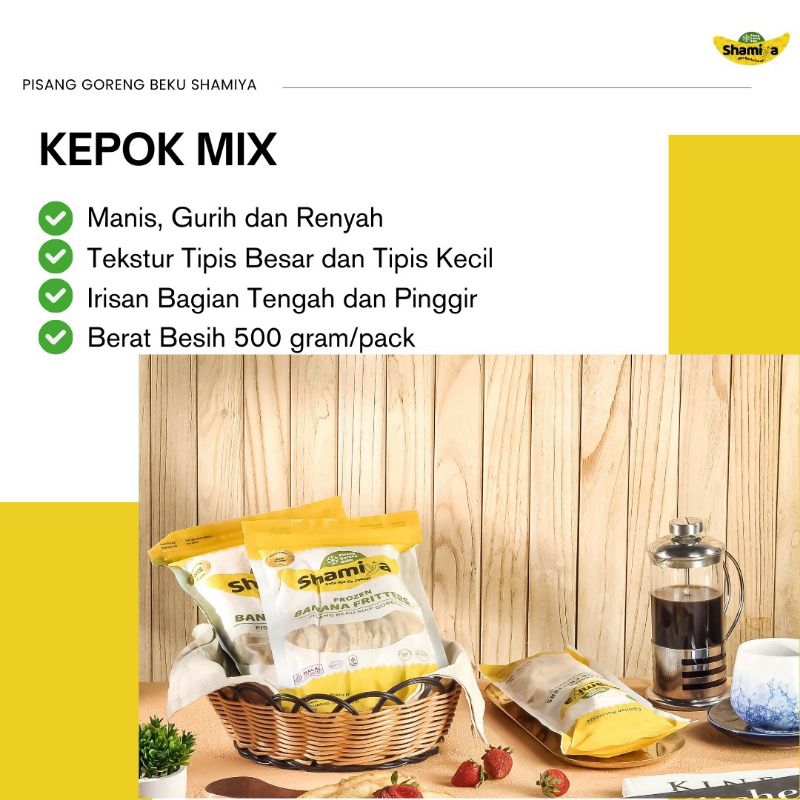 

OFFICIAL STORE Pisang Goreng Beku Shamiya-KEPOK MIX 500Gr