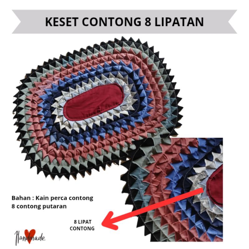 Keset Kain Perca ukuran Jumbo 8 lipatan