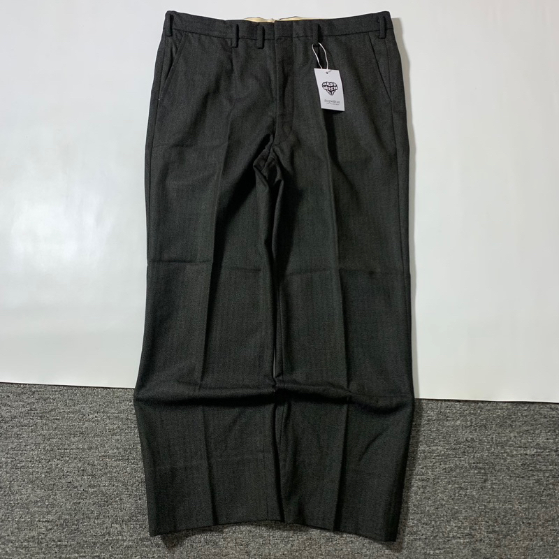 Japanese Trouser Wool Misty Brown Straight Fit MR695