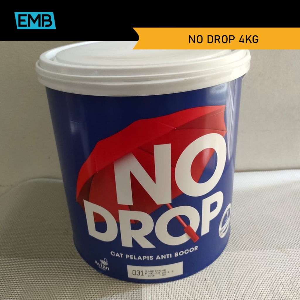 Harga Grosir !! - No Drop 4 kg warna Merah 007 Waterproof Anti Bocor cat waterproofing lapisan tembo