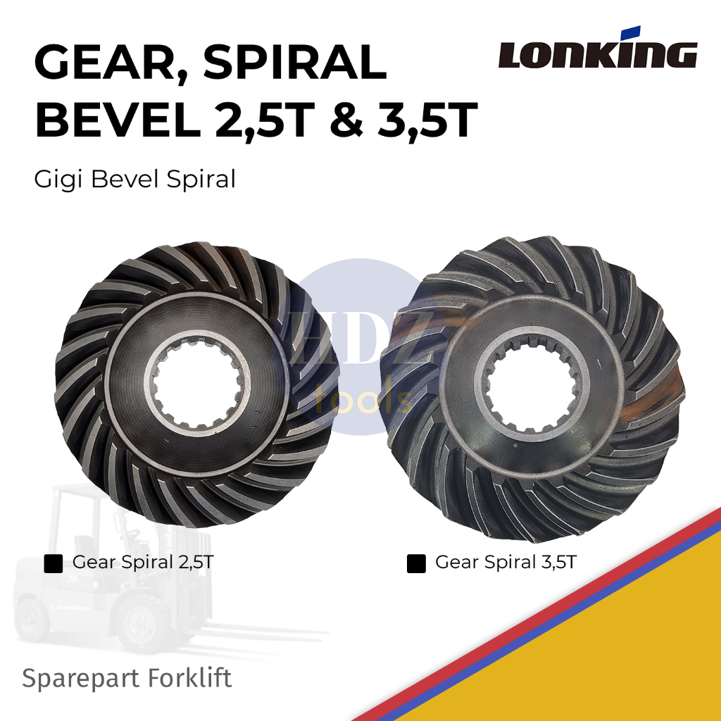 Spiral Bevel Gear Gigi Bevel Spiral Forklift 2,5T 3,5T - LONKING