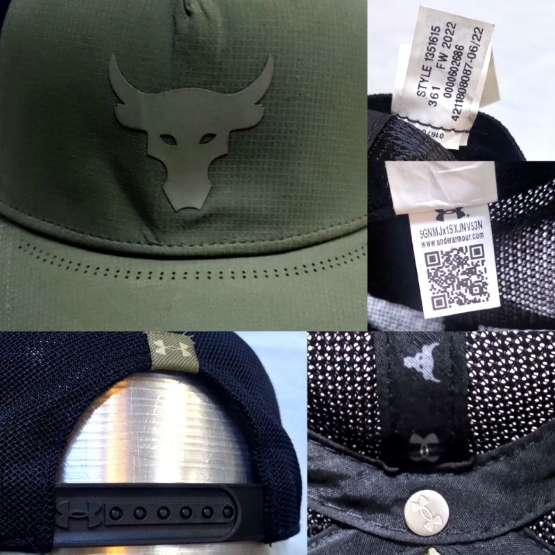 Topi UA Project Rock Trucker Cap Pro Fit Authentic Original Second PL