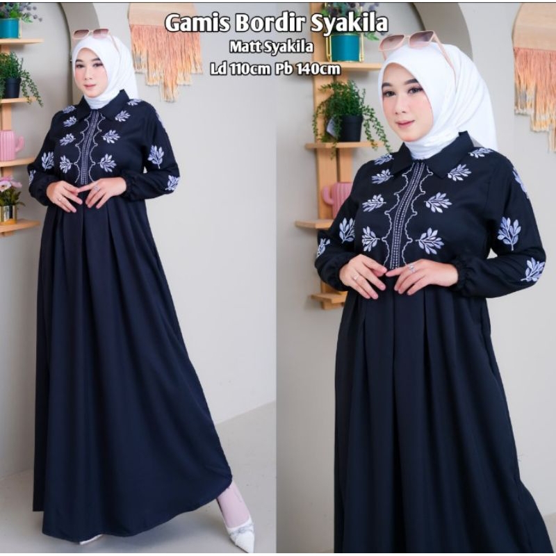 GAMIS BORDIR SHAKILA BOTEGA WANITA BUSUI