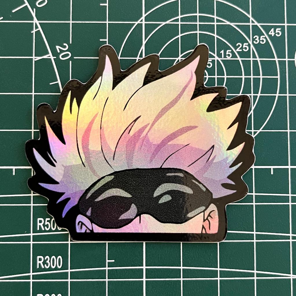 

Stiker hologram anime Jujutsu Kaisen Gojo Satoru || STICKER HOLOGRAM ANIME
