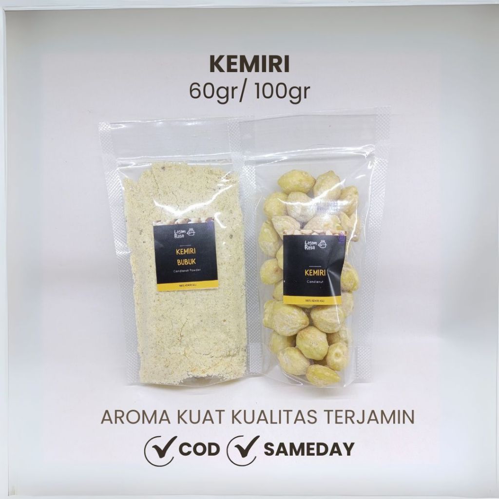 

Lagam Rasa - Kemiri Bulat Bubuk | Candlenut Powder 60gr 100gr