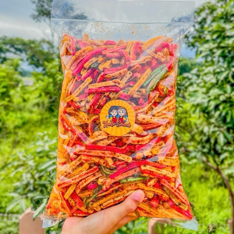 

HELLO - Seblak Kerupuk Beton Pedas Daun Jeruk / Original Daun Jeruk 250gr, 500gr, 1000gr.