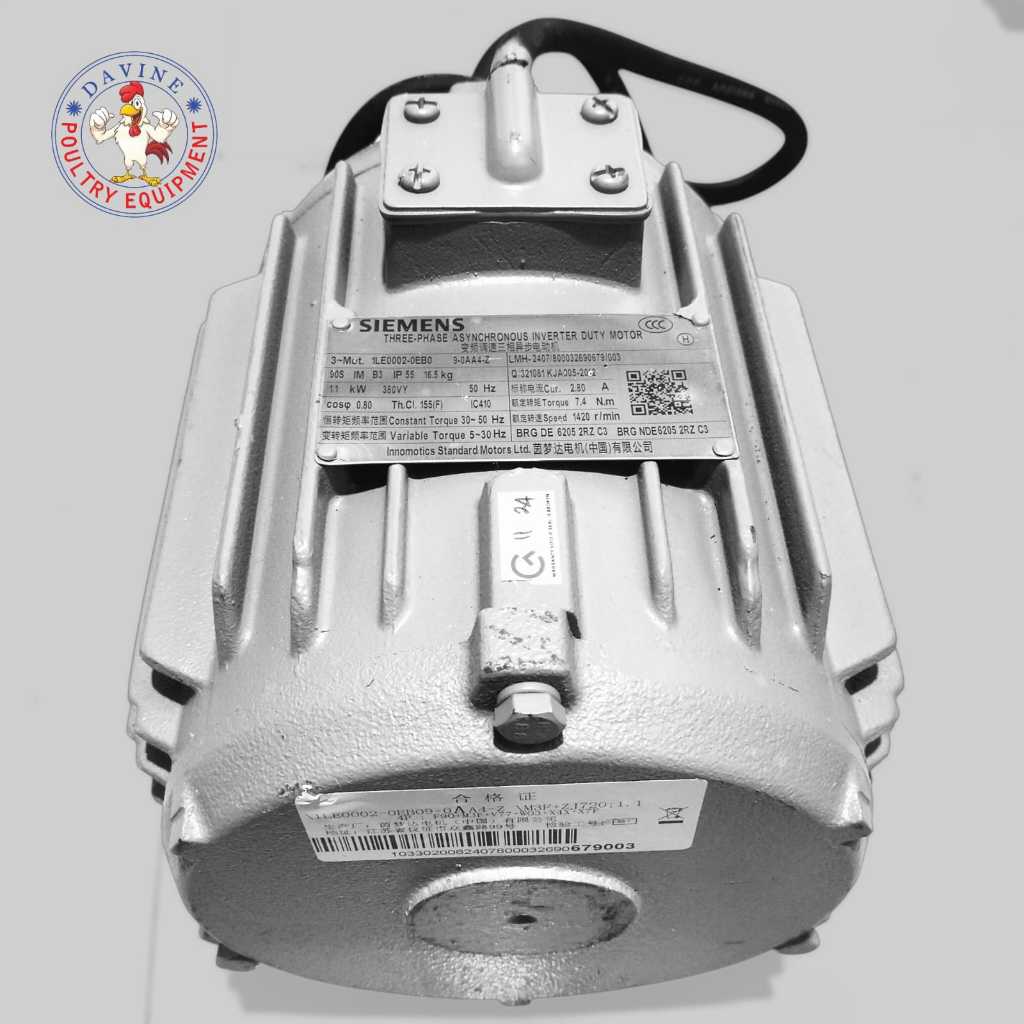 Mesin Dinamo Siemens ORIGINAL 1.5Hp 3Phase