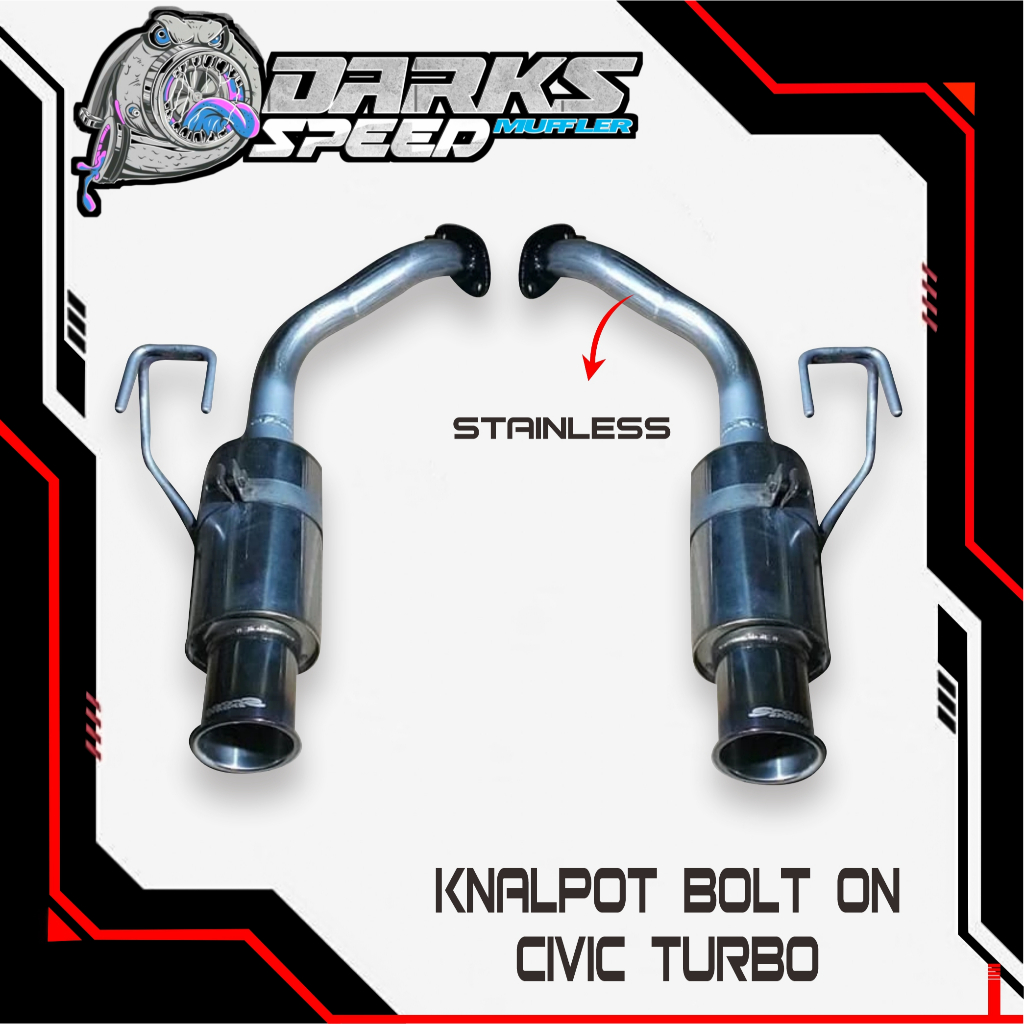 Knalpot Bolt On knalpot Civic Turbo PNP