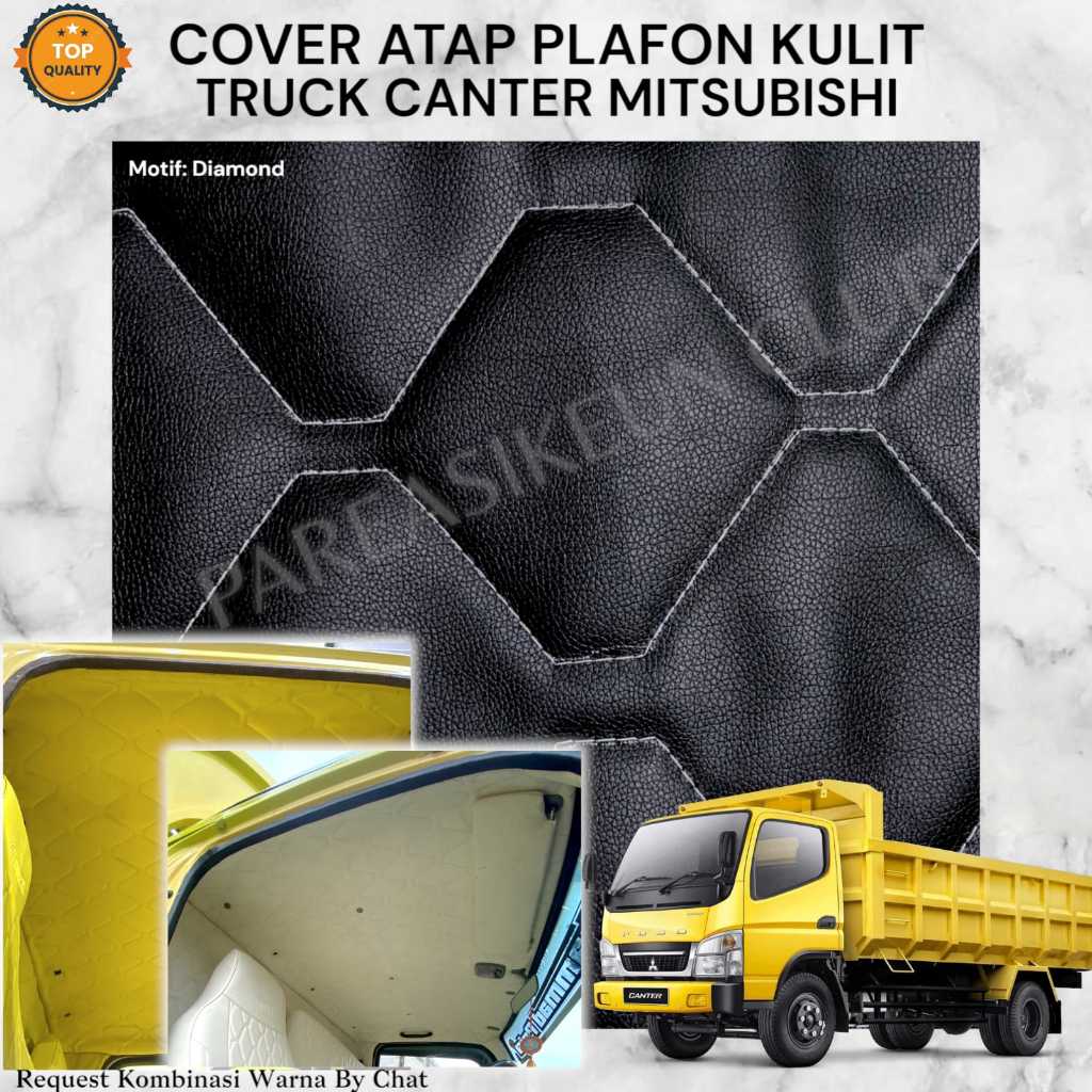 Cover Pelapis Atap Plafon Truck CANTER Mitsubishi Kulit Variasi Interior Aksesoris