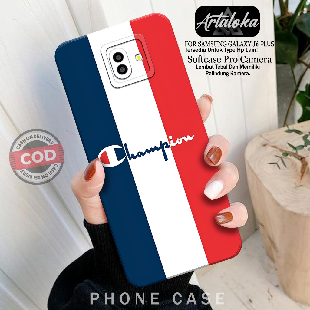 Softcase Hp Samsung Galaxy J6 Plus Fashion Case Branded Case Samsung Galaxy J6 Plus Silikon TPU Pro 