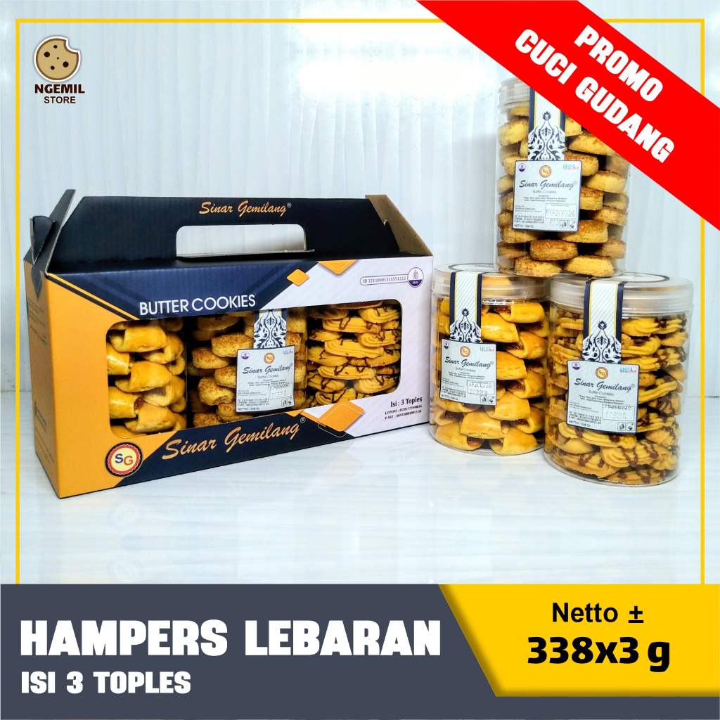 

Hampers Lebaran Isi 3 Toples - Kue Nastar Premium - Sinar Gemilang Butter Cookies