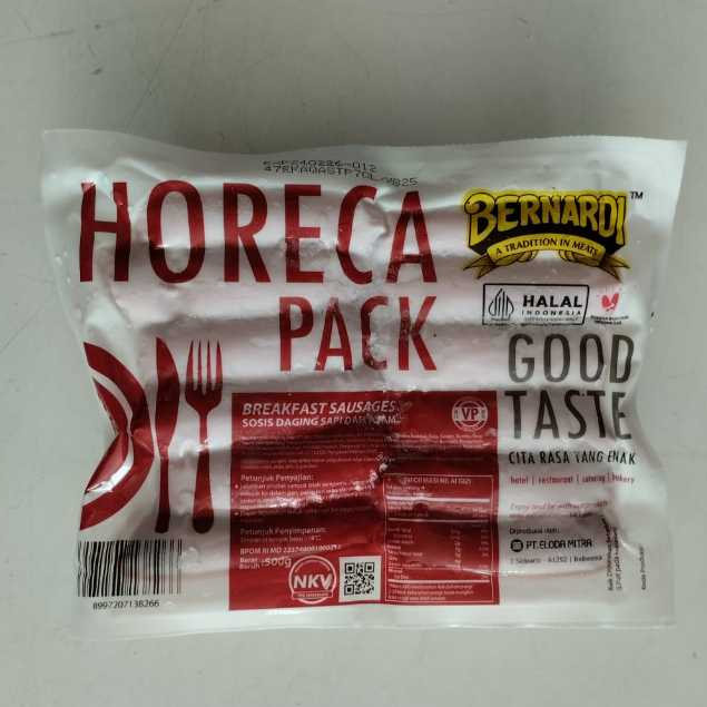 

Bernardi Horeca Pack Sosis Daging Sapi dan Ayam 500gr Beef Breakfast Sausage
