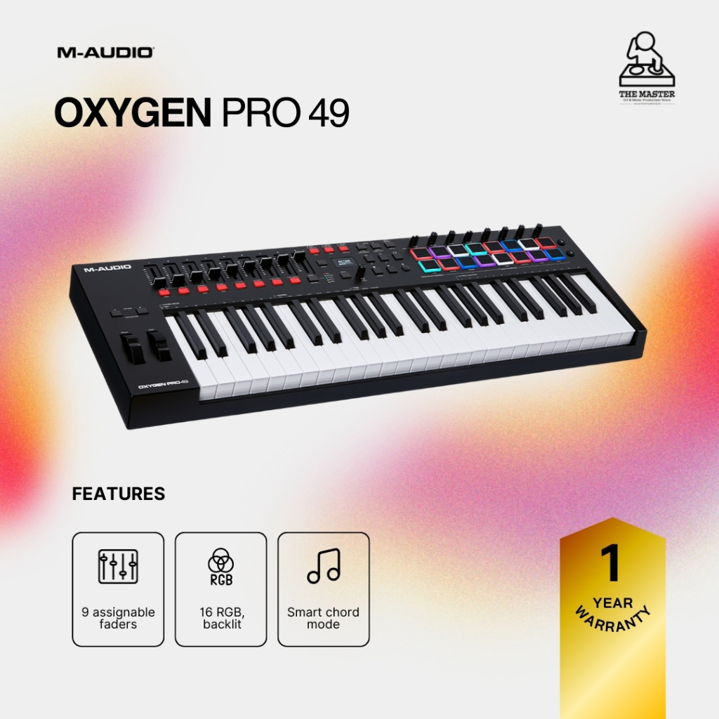 [Ready Stock] M-Audio Oxygen Pro 49 USB Keyboard Midi Controller