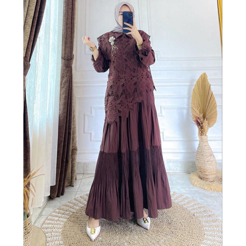 DRESS / GAMIS SUEDE IMPORT PREMIUM