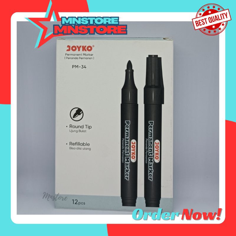 

JOYKO permanent marker spidol permanen isi12pcs