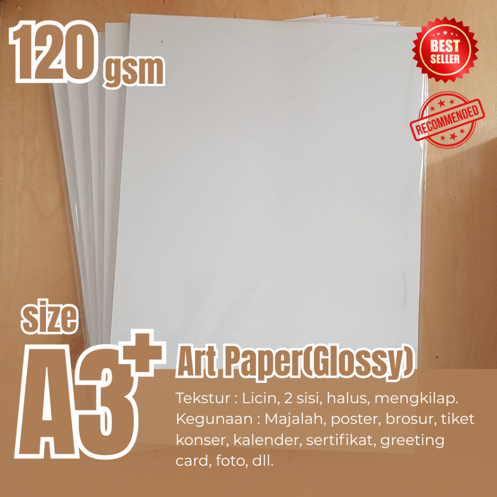 

Kertas Art Paper A3 plus 120gsm Termurah/Kertas Brosur