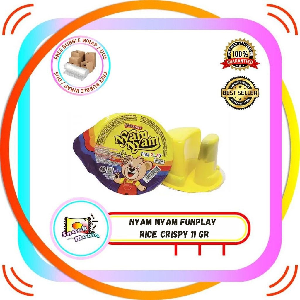 

Nyam Nyam Fun Play Chocolate Rice Crispy Cup ~ 11 gr Coklat Bubble Puff