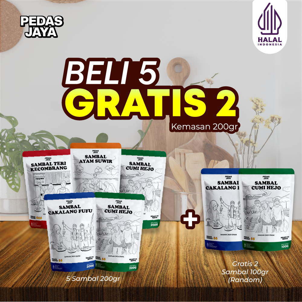 

(6.6) Paket Bundling 5 Sambal Gratis 2 Sambal