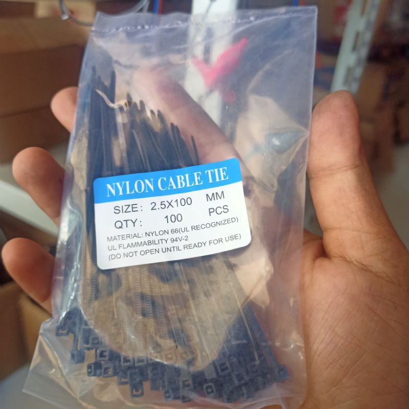 

KABEL TIES 100MM WARNA PUTIH ATAU HITAM SESUAI STOK YANG ADA