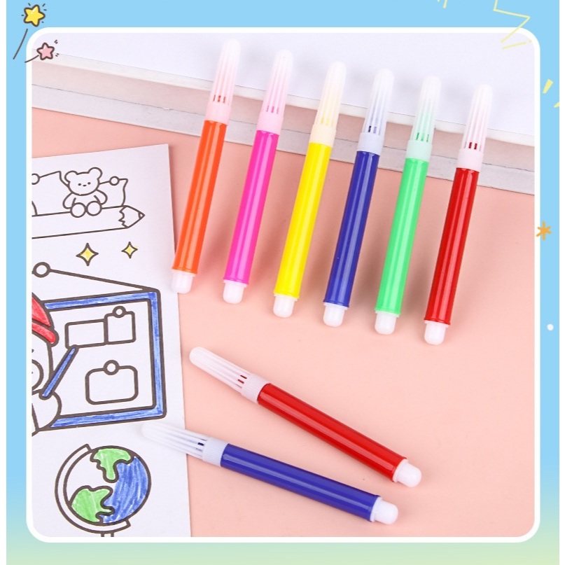 

Spidol Warna Color Pen Set 6 Pcs Mini
