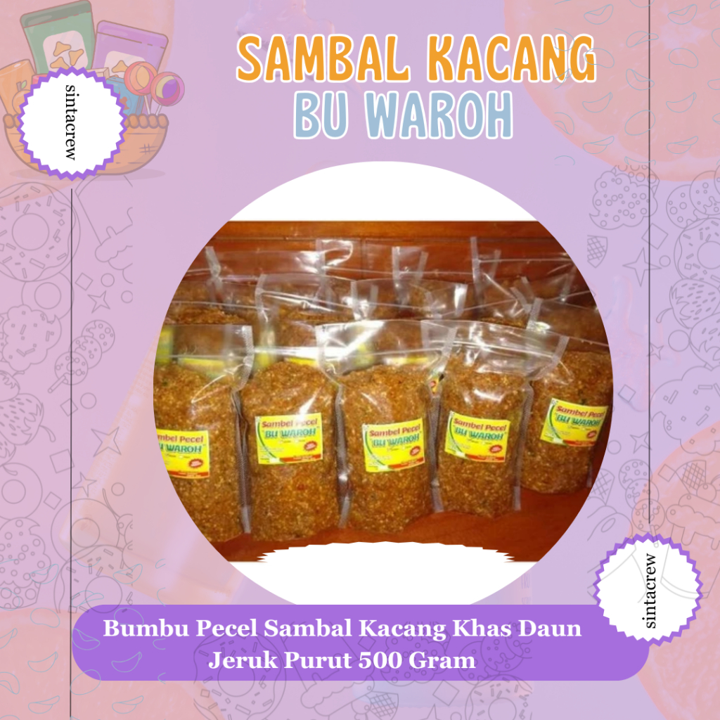 

Bumbu Pecel Sambal Kacang Khas Daun Jeruk Purut 500 Gram
