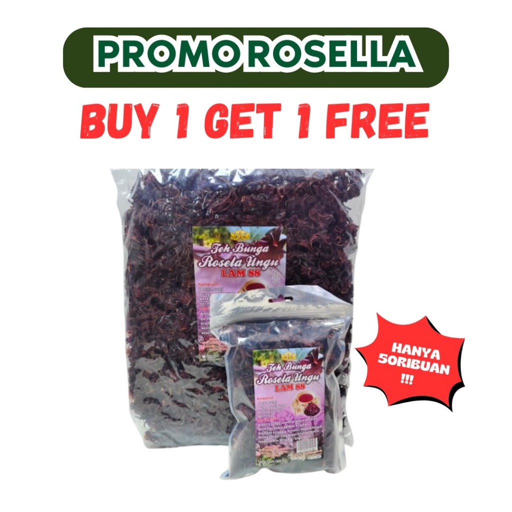 

Teh Bunga Rosella Ungu Premium Alami 1KG