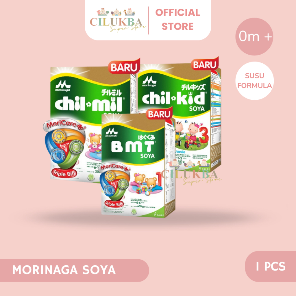 MORINAGA SOYA | SUSU ALERGI | SUSU SOYA | SUSU FORMULA | SUSU BAYI | BMT | CHILMIL | CHIL KID