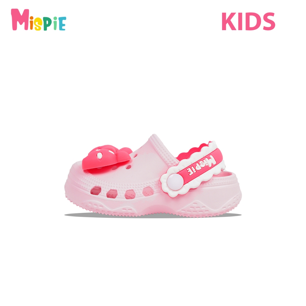 Mispie Sandal Karet Anak Polka Dots Ribbon Pink