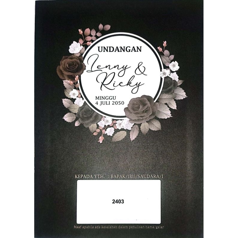 UNDANGAN BLANKO ERBA 2403