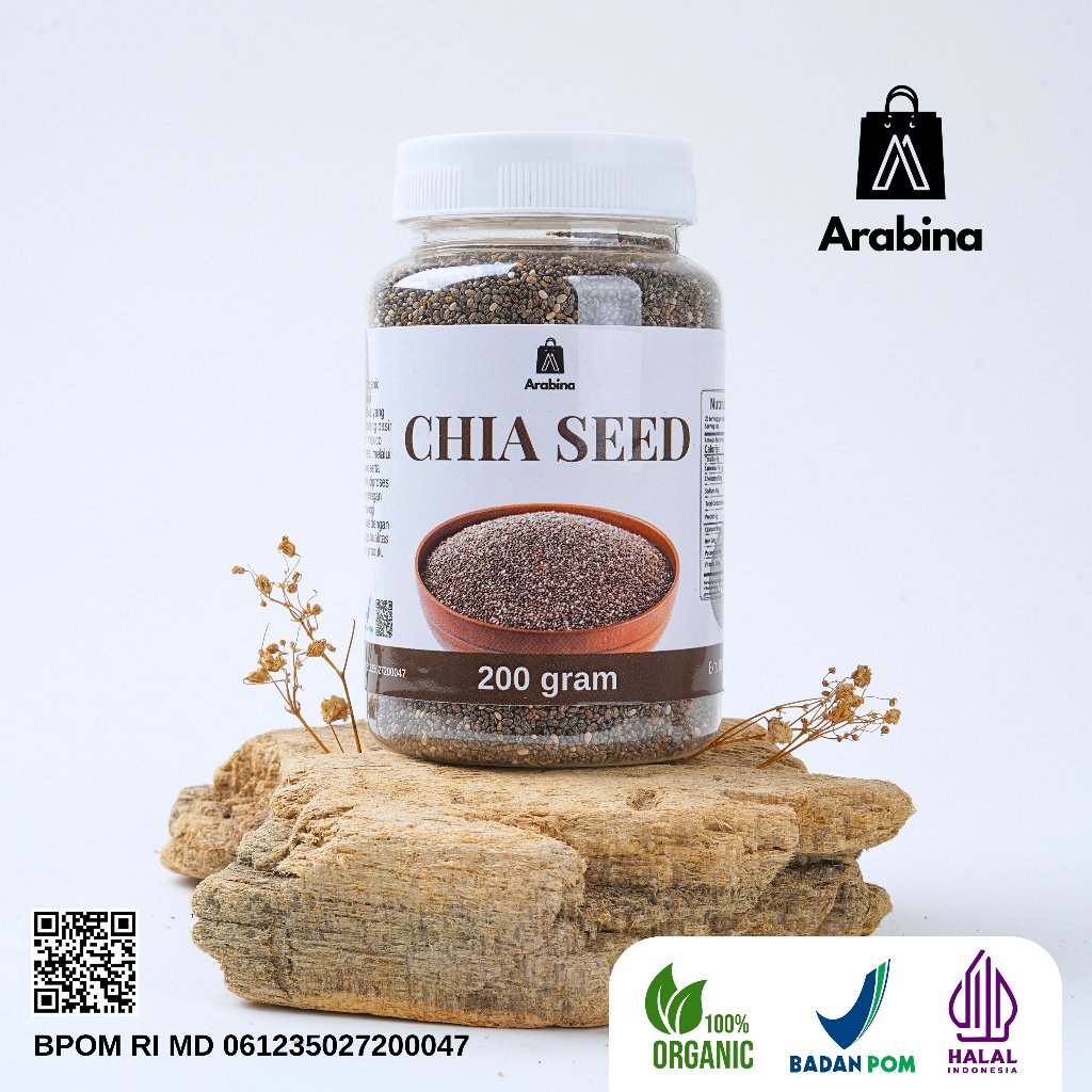 

Ay00! Arabina Chia Seed Non GMO Organik Cia Seeds Organic Untuk Diet
