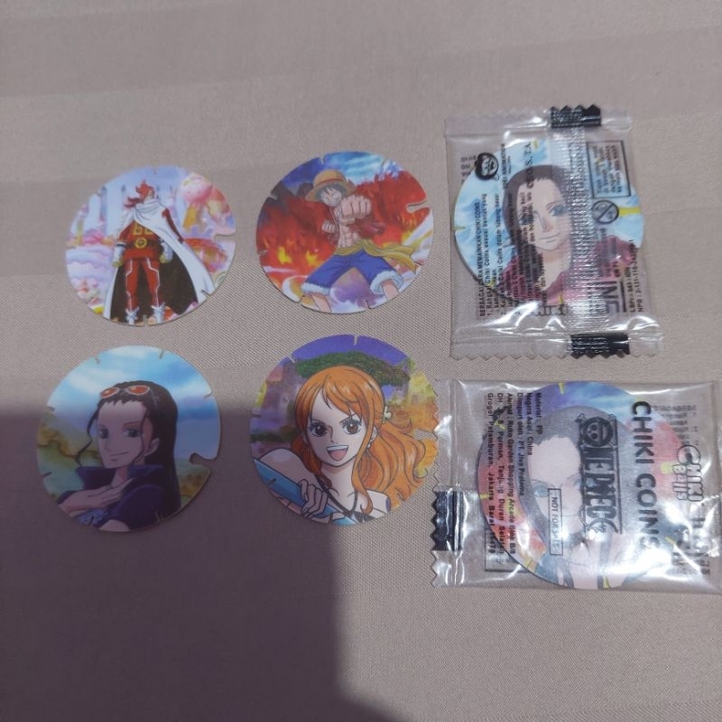 Tazos Chiki Balls One Piece Chiki Coins