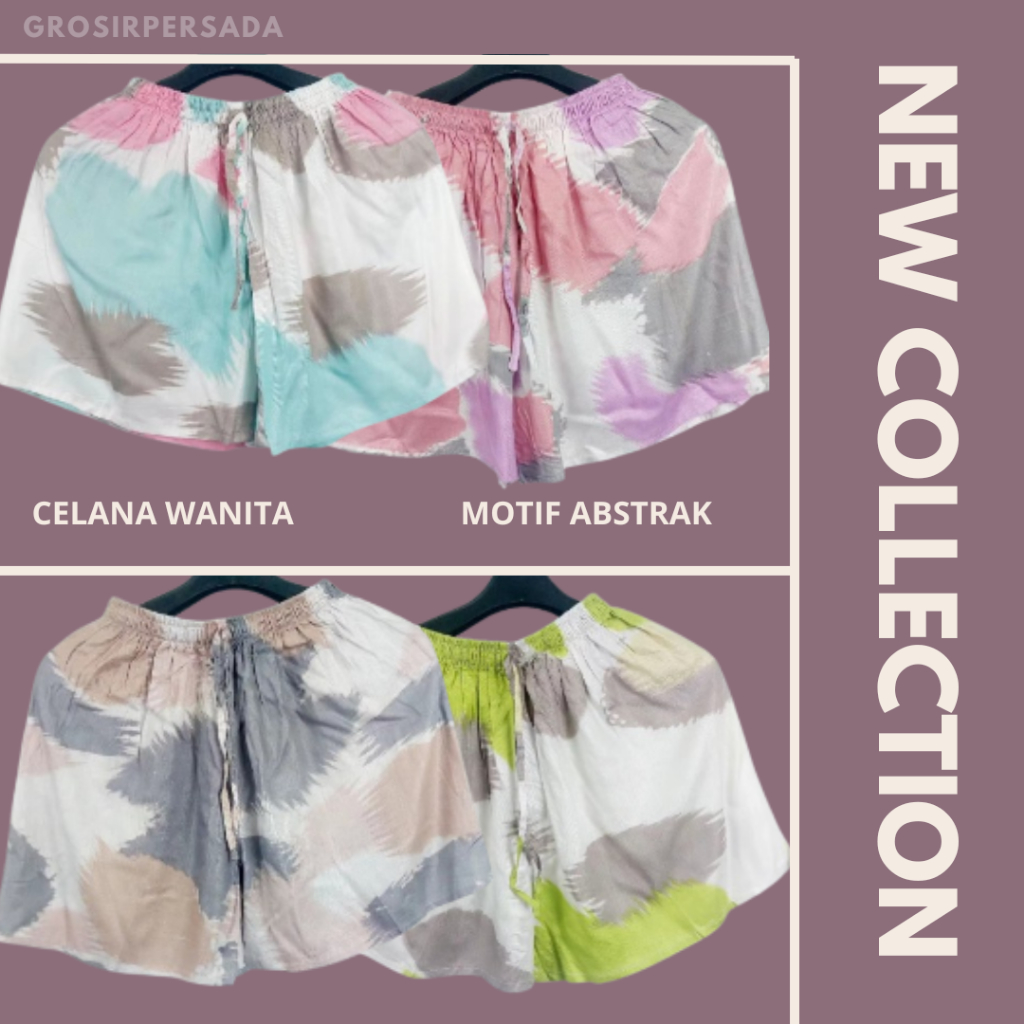 Hot Pants Jumbo Celana Pendek Santai Wanita Bahan Rayon CELANA PENDEK WANITA ALL SIZE CELANA KOLOR |