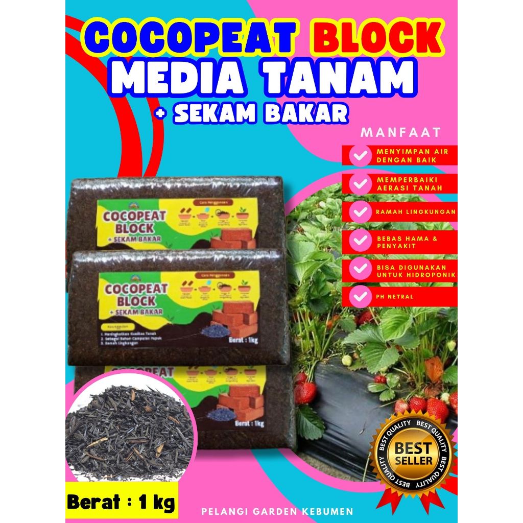 TERBAIK  Cocopeat Fiber, Cocopeat Fellagro, Cocopeat Gecko