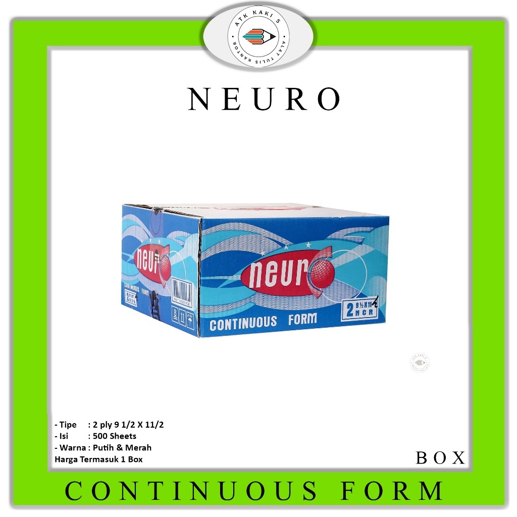 

NEURO - Continous Form Ukuran 91/2 x 11 2 Ply/2 ( K2/2 ) - Box