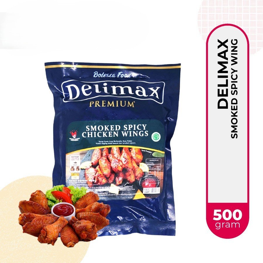 

DELIMAX PREMIUM SMOKED SPICY CHICKEN WINGS 500GR